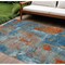 Edge Collections - 8' x 10' - Multicolor - Durable Washable Indoor Outdoor Area Rug with Abstract Design - 1 Piece